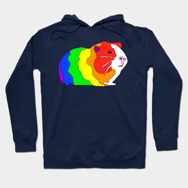 Rainbow Guinea Pig Hoodie by DestructoKitty